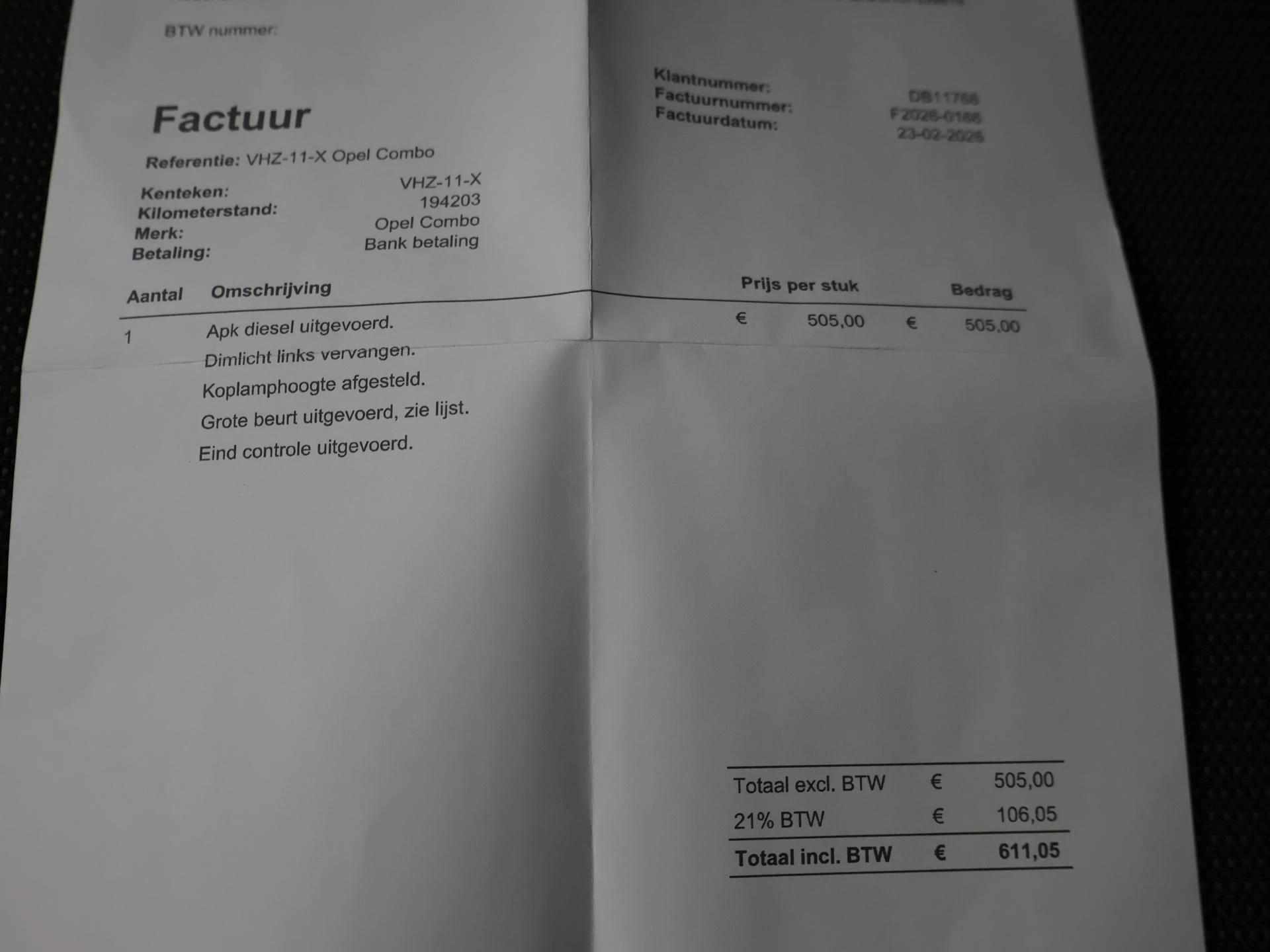 Hoofdafbeelding Opel Combo