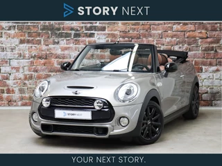 MINI Cooper S Cabrio Chili / Navigatie Professional / Stoelverwarming / Parkeersensoren / Leder / Cruise Control / LED Koplampen / Bluetooth / Sportstoelen / Comfort Access / Climate Control / Lichtpakket / 17 Inch