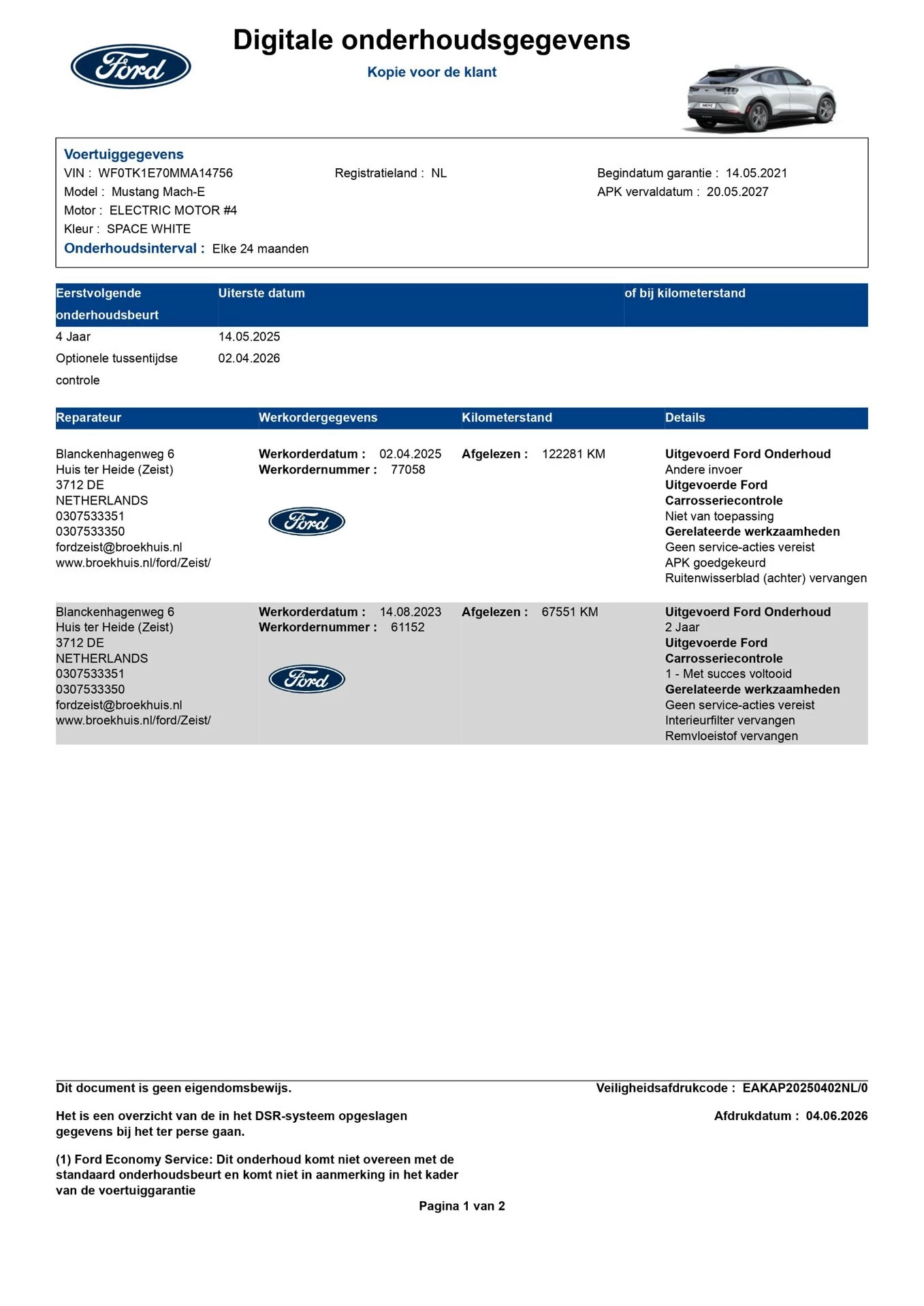 Hoofdafbeelding Ford Mustang Mach-E