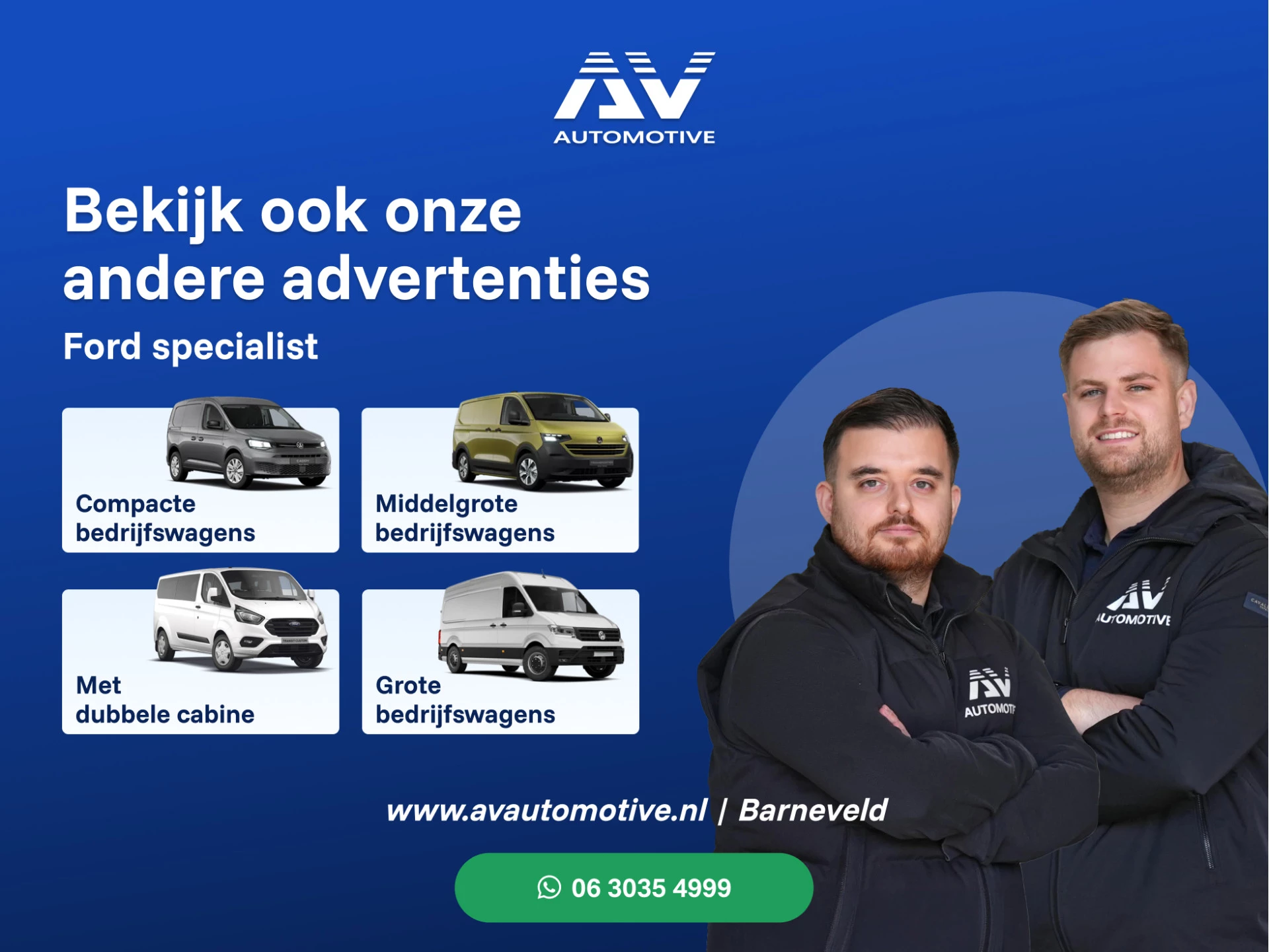 Hoofdafbeelding Ford Transit Custom