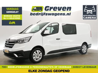 Renault Trafic 2.0 dCi T29 Advance L2H1 NIEUW | BPM VRIJ | Dubbele Cabine | 5 Persoons | Airco Cruise LED Camera Carplay Trekhaak 17"LMV Virtual PDC