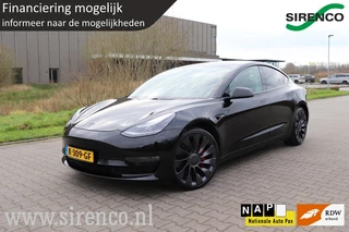 Tesla Model 3 Performance AWD 75 kWh facelift warmtepomp 462 pk black on black