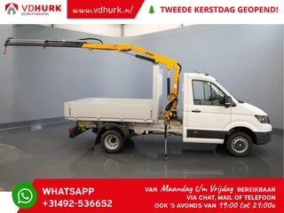 Volkswagen Crafter 6x 165 pk Effer 352S kraan/ Crane/ Gru/ Grue/ Kran/ Autokran/ Open laadbak/ Dubbel Lucht