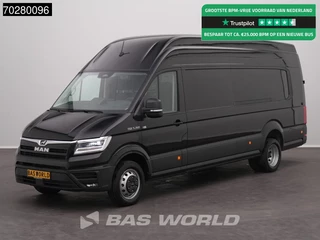 MAN TGE 5.160 Automaat L5H4 Dubbellucht ACC LED Navi Airco Cruise Camera Parkeersensoren v+a Euro6 L5 Hoog Dak XXL Airco