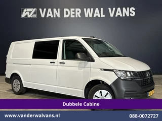 Hoofdafbeelding Volkswagen Transporter Volkswagen Transporter 2.0 TDI L2H1 Dubbele Cabine Euro6 Airco | 5-Zits | Navigatie | Trekhaak | Apple Carplay Android Auto, Cruisecontrol, Parkeersensoren