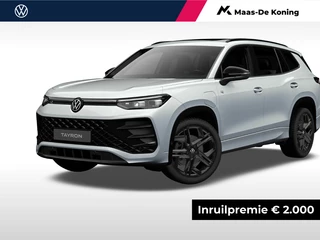 Volkswagen Tayron R-Line-Edition 1.5 eHybrid 204 pk 6 versn. DSG ·  Assistance pakket plus · Design pakket  · Design pakket 'black style' ·  Lederpakket 'varenna' met ergoactive-plus-stoelen vóór ·  Trekhaak incl. aanhangermanoeuvreerhulp ‘trailer assist’ ·