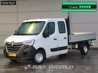Renault Master 150PK Open Laadbak Dubbel Cabine 150PK Airco LED Euro6 Pritsche Pickup Open Box Airco