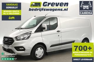 Ford Transit Custom 2.0 TDCI L2H1 Airco Cruise Camera Carplay 3 Persoons LED PDC Elektrpakket