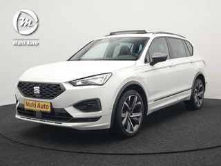 SEAT Tarraco 1.4 TSI e-Hybrid FR Plug in Hybrid 245pk Dealer O.H PHEV | Panodak | 360 Camera | Adaptive Cruise | Alcantara Sportstoelen Memory & Verwarmd | Apple Carplay | Blis | Navigatie | Keyless | Stuur Verwarmd | Virtual | DAB |