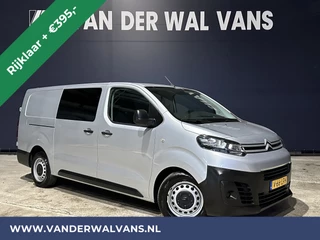 Citroën Jumpy 2.0 BlueHDI **MARGE, GEEN BTW** 123pk L3H1 XL Dubbele cabine Euro6 RIJKLAAR Airco | Navigatie Cruisecontrol, Apple Carplay, 2500kg Trekhaak, Parkeersensoren, 5-Zits