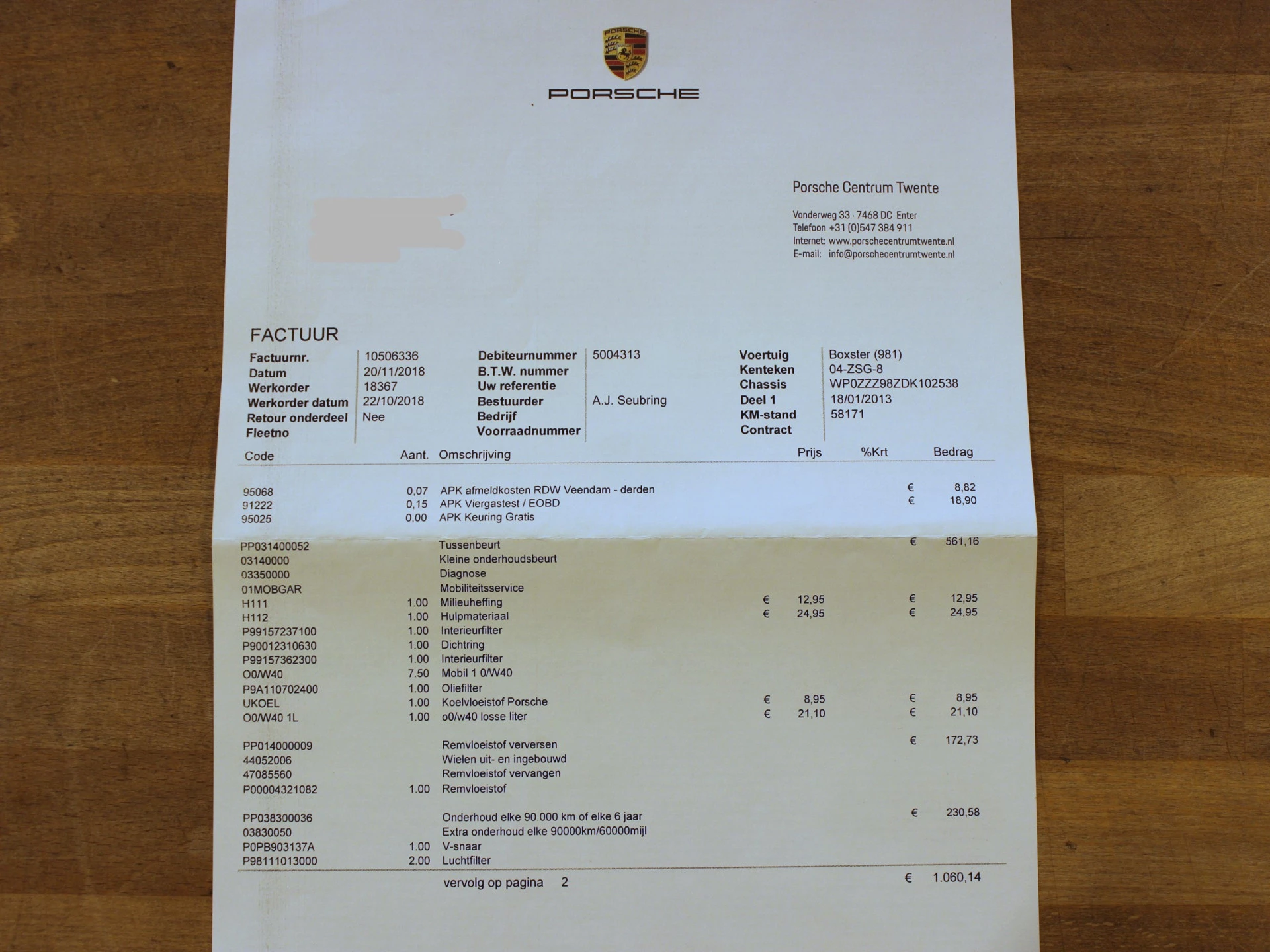 Hoofdafbeelding Porsche Boxster