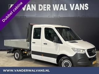 Mercedes-Benz Sprinter 314 CDI 143pk Pick-Up Open Laadbak 1000kg Kraan Dubbele Cabine Euro6 Airco | 3500kg Trekhaak | 6-Zits Apple Carplay, Android Auto, Cruisecontrol