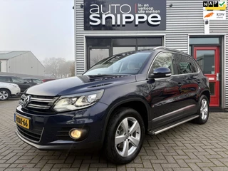 Volkswagen Tiguan 1.4 TSI Sport&Style -160 PK!-VOLLEDER-STOELVERWARMING-XENON-TREKHAAK-1800 KG TREKGEWICHT-KEYLESS-ORIGINEEL NL!