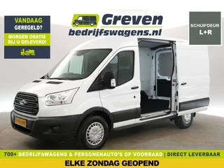 Ford Transit 350 2.0 TDCI L2H2 Trend 170PK Airco Cruise LED 2xSchuifdeur PDC 3 Persoons Stoelverw. Treeplank