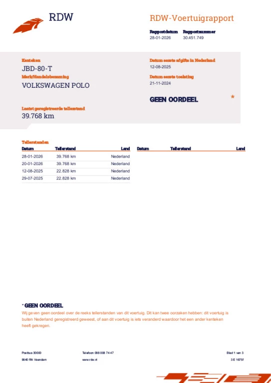 Hoofdafbeelding Volkswagen Polo