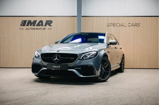 Mercedes-Benz E-Klasse E63s AMG 63 S 4MATIC Premium Plus | Burmester 3D | Carbon interieur en exterieur| Dealer onderhouden | Sportuitlaat | 360 Camera | Head-Up |