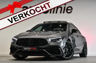 Mercedes-Benz CLA-klasse AMG 45 S 4MATIC+ Aero, Pano, Schaal, Perf stuur, 360, Memory, Burm, Keyless, Dodeh, CarPlay!