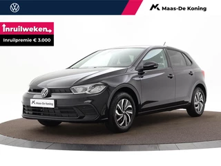 Volkswagen Polo Life Edition 1.0 TSI 95 pk 5 versn. Hand · Airconditioning automatisch, 2-zone (climatronic) · Regensensor ·
