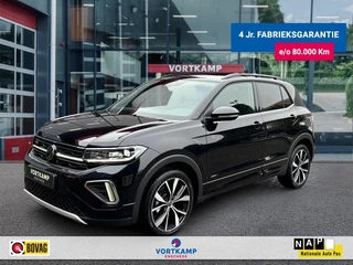 Hoofdafbeelding Volkswagen T-Cross Volkswagen T-Cross 1.0 TSI DSG R-LINE IQ-LIGHTS/CAMERA/TREKHAAK/ACC/CARPLAY/STOELVE