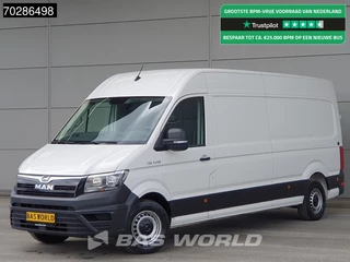 MAN TGE 3.140 L4H3 Trekhaak Airco Cruise Camera Parkeersensoren Euro6 L3H2 15m3 Airco Trekhaak Cruise control