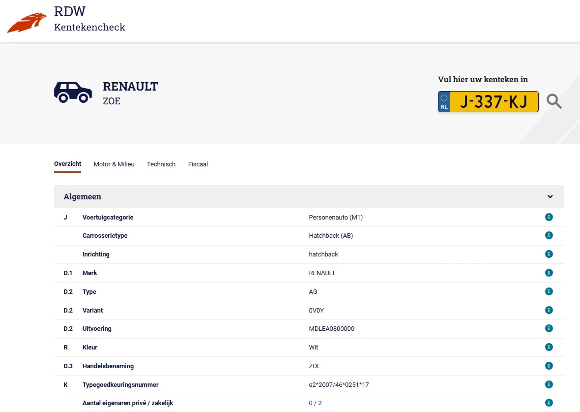 Hoofdafbeelding Renault ZOE