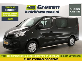Renault Trafic 1.6 dCi T29 L1H1 | Dubbele Cabine | 5 Persoons | Airco Camera Carplay Cruise Navi Trekhaak PDC Sidebars