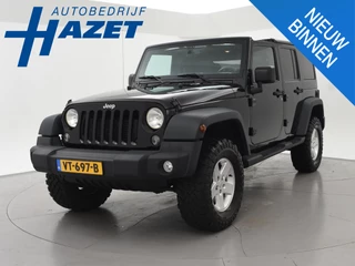 Hoofdafbeelding Jeep Wrangler Jeep Wrangler 2.8 CRD 200 PK SPORT AUT. 4X4 GRIJS KENTEKEN