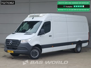 Mercedes Sprinter 519 CDI Automaat L3H2 Dubbellucht Koeler Thermo King V-200 MAX 230V stekker Airco ACC Parkeersensoren Koelwagen Koel Kühlwagen 12m3 Airco