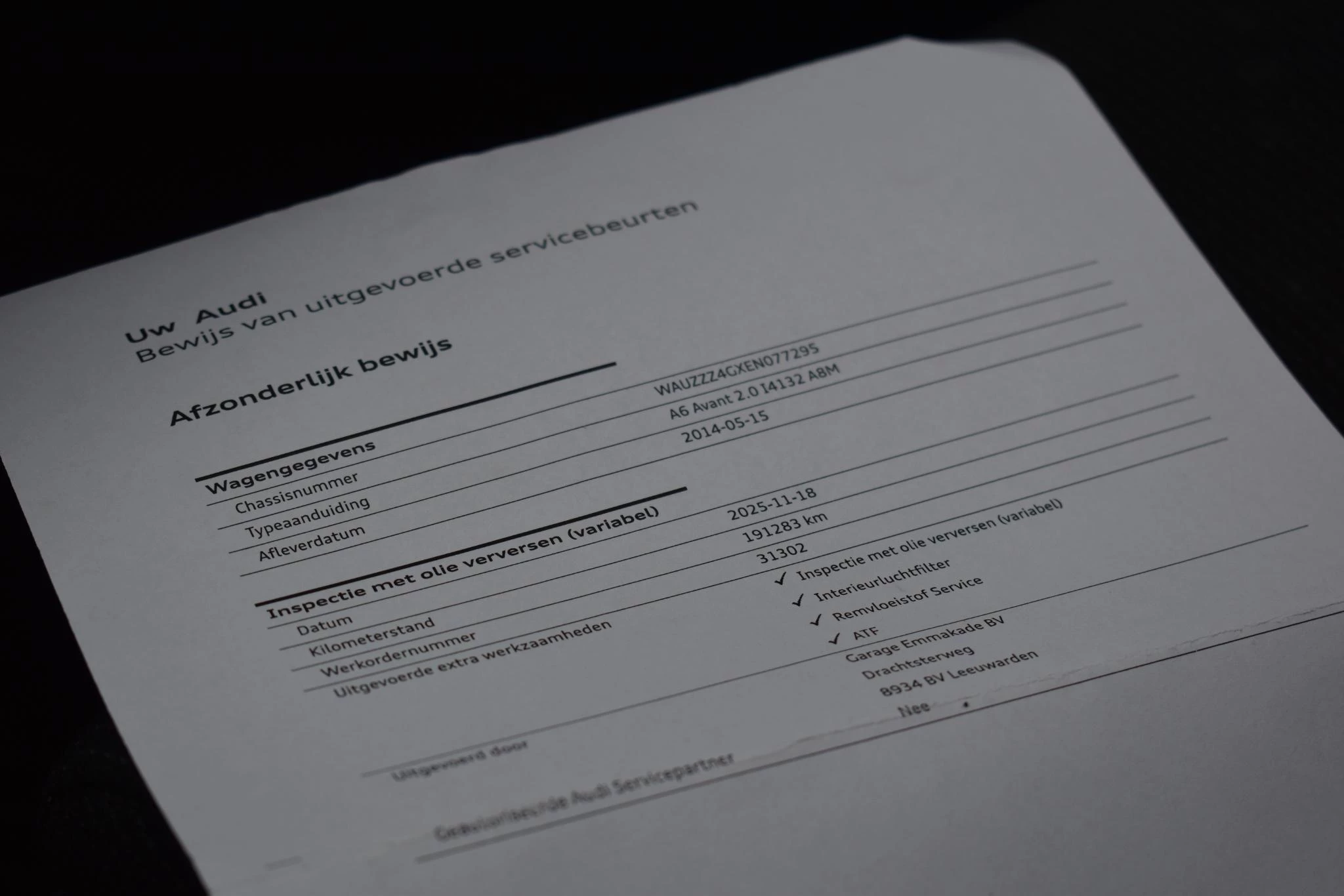 Hoofdafbeelding Audi A6