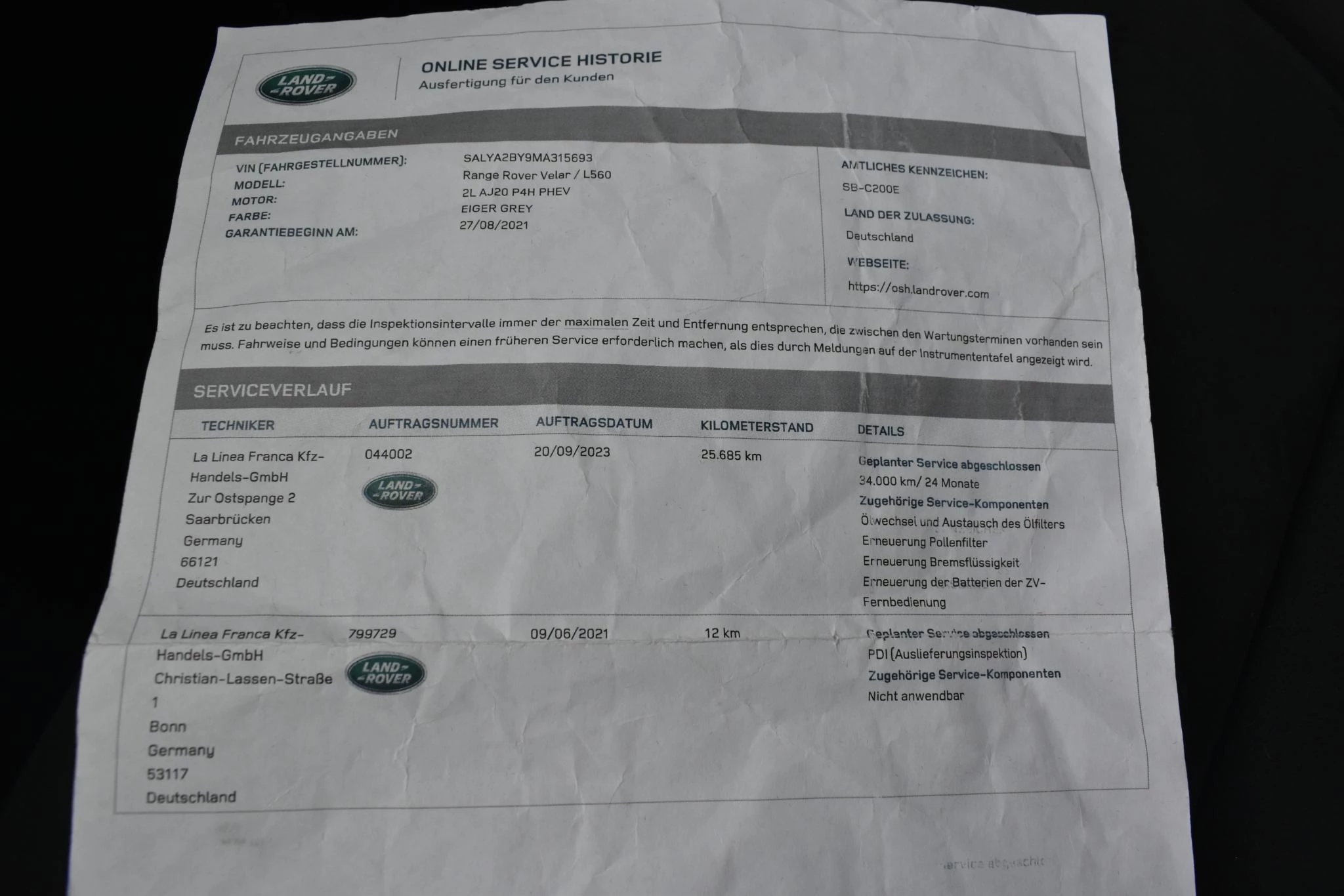 Hoofdafbeelding Land Rover Range Rover Velar