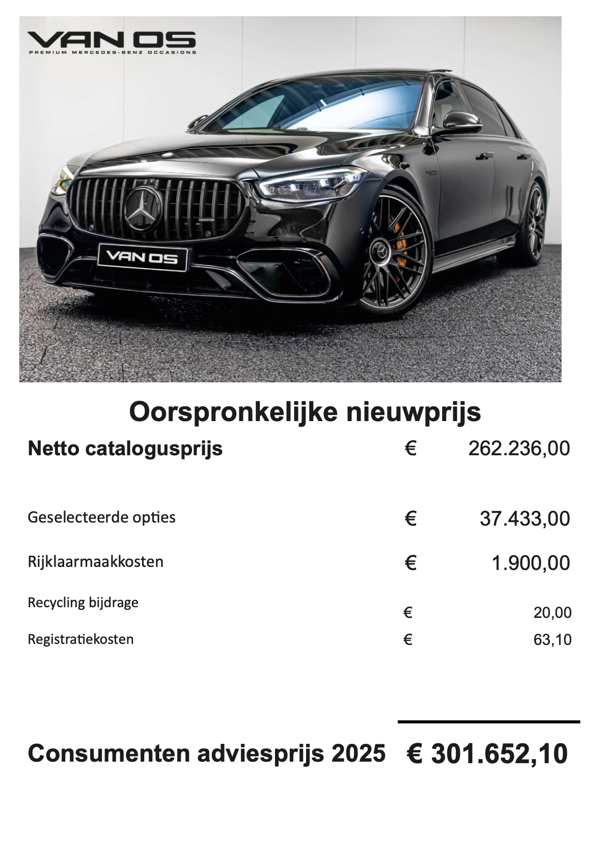 Hoofdafbeelding Mercedes-Benz S-Klasse