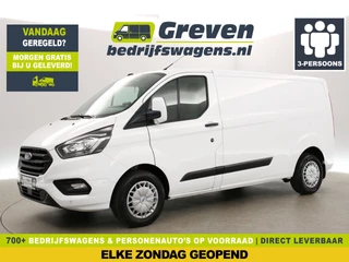 Ford Transit Custom 300 2.0 TDCI L2H1 Airco Cruise Carplay Navigatie PDC 3 Persoons Elektrpakket Trekhaak