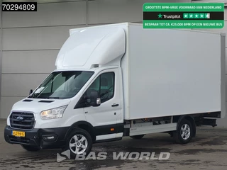 Ford Transit 130pk Laadklep Zijdeur Bakwagen Airco Cruise Camera Euro6 Koffer Meubelbak 21m3 Airco Cruise control