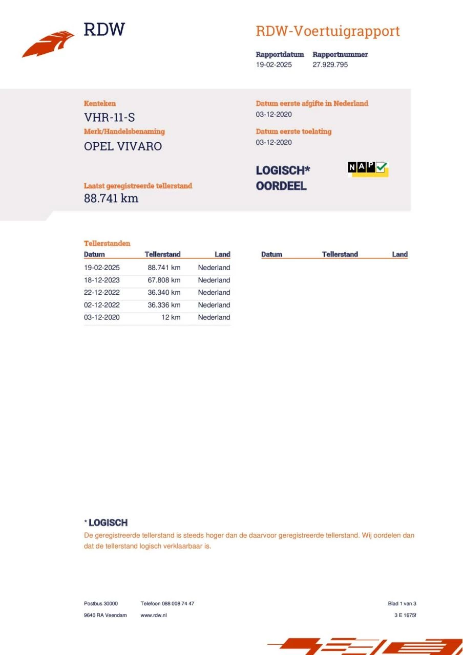 Hoofdafbeelding Opel Vivaro