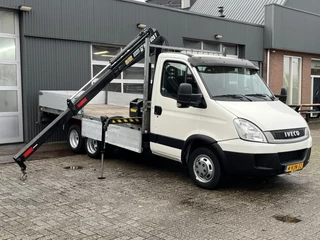 Iveco Daily 40C17 D EEV 7,5 Ton Haib 026T kraan 4000kg laadvermogen Pto aangedreve Liftas achter Cruise control Tachograaf 3-Persoons Open laadbak Pick-up P-up Bakwagen 1e eigenaar Euro 4 Be combi Be Trekker Be Clixtar clix