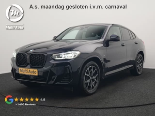 BMW X4 xDrive20i M Sport 184pk Dealer O.H. Carbon Schwarz Metallic | Adaptive Cruise | Camera | Sfeerverlichting | Lederen Sportstoelen Verwarmd | Apple Carplay | Virtual Cockpit | Navigatie | DAB | 19"L.M |