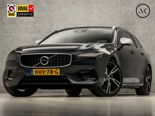 Volvo V90 2.0 T4 R-Design 191Pk Automaat (PANORAMADAK, APPLE CARPLAY, HEAD-UP DISPLAY, LEDER/ALCANTARA, CAMERA, ADAPTIVE CRUISE, ZWART HEMEL, STOELVERWARMING, NIEUWSTAAT)