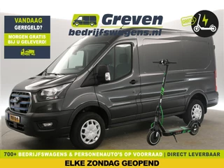 Ford E-Transit 350 L2H2 Trend 68 kWh | GRATIS E-Step! | 184PK Elektrisch | EMISSIEVRIJE ZONE | Automaat Airco Carplay Navigatie PDC 3 Persoons Elektrpakket