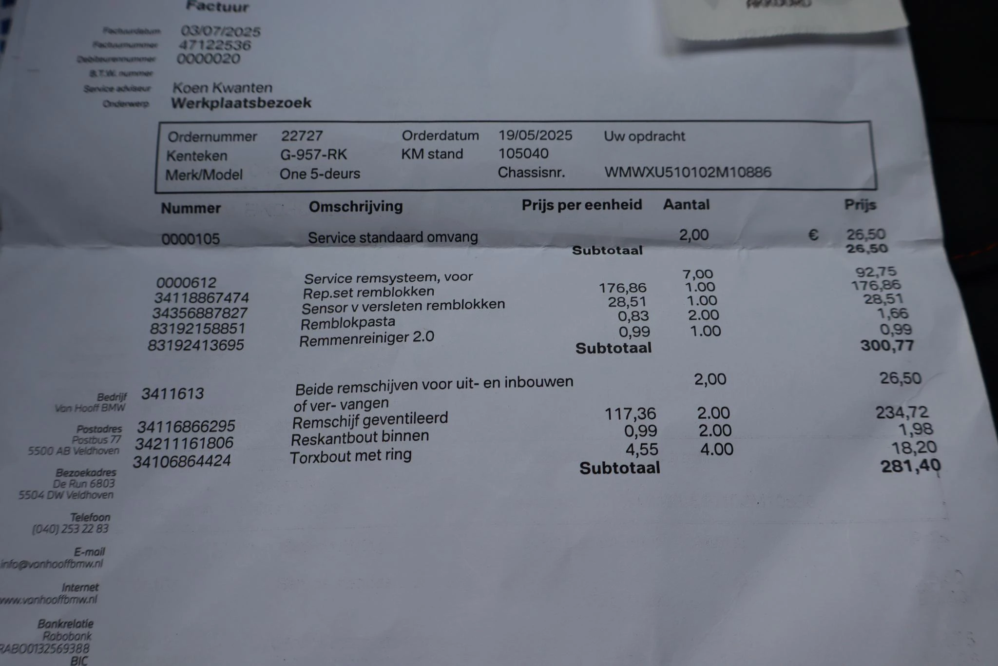 Hoofdafbeelding MINI One