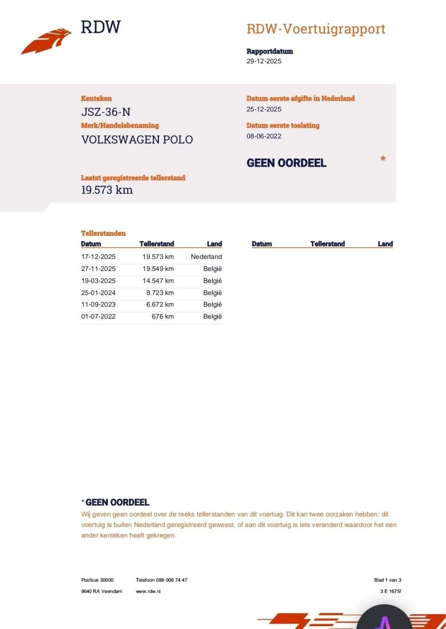 Hoofdafbeelding Volkswagen Polo