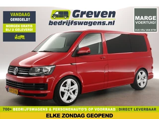 Volkswagen Transporter 2.0 TDI L1H1 | MARGE! | 150PK DSG Automaat Airco Cruise PDC 20"LMV 3 Persoons LED Trekhaak