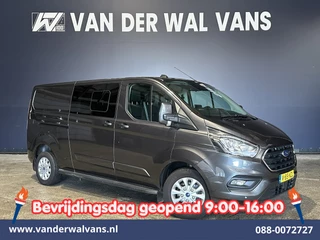 Ford Transit Custom 2.0 TDCI 170pk L2H1 Dubbele Cabine Euro6 Airco | 6-Zits | 2x zijdeur | Apple Carplay | LED | LM Velgen | Cruisecontrol Android Auto, Stoelverwarming, Verwarmde voorruit, Parkeersensoren, Sidebars