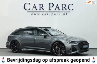 Audi RS6 Avant 4.0 TFSI quattro 600+PK BTW/KERAMISCH/SOFTCLOSE/VIRTUAL/B&O 3D/ACHTERASB/SFEER/PANO/22"/360 CAM/12 MND GARANTIE!