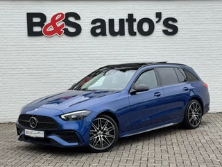 Hoofdafbeelding Mercedes-Benz C-Klasse Mercedes-Benz C-klasse 300 e AMG Line Adaptive cruise control Climate control Navi Apple / Android Leder/Alcantara