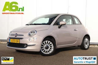 Hoofdafbeelding Fiat 500 Fiat 500 1.0 Hybrid Star Panoramadak Two Tone Interieur Half Leder Carplay Navigatie 15 inch LMV Cruise Control Airco Parkeersensor