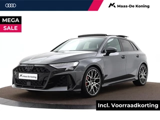 Hoofdafbeelding Audi RS3 Audi RS3 Sportback 2.5 TFSI 400 PK · RS-sportuitlaatsysteem · Glazen Panoramadak · SONOS Premium 3D · Topsnelheid 280 km/h · Adaptief onderstel, Audi Drive Select · MEGA Sale