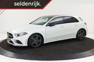 Mercedes-Benz A-klasse 160 AMG Night | Stoelverwarming | Carplay |  Camera | Leder/Alcantara | Widescreen | Navigatie | Full LED | Sportstoelen | Park Assist