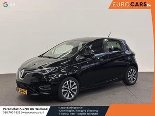 Hoofdafbeelding Renault ZOE Renault ZOE R135 Intens 52 kWh Koopaccu Navigatie Apple Carplay/Android Auto Camera Parkeersensoren Cruise Control Stoel- en stuurverwarming Climate Control Lichtmetalen velgen