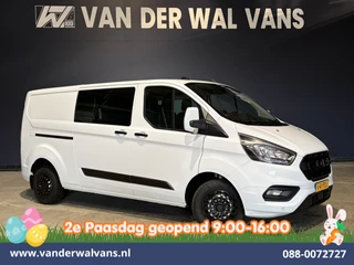 Ford Transit Custom 2.0 TDCI 131pk L2H1 Dubbele Cabine Euro6 inrichting Airco | 6-Zits | Navigatie | LED | Apple Carplay | Cruisecontrol Android Auto, Parkeersensoren, Achterklep, 2800kg trekvermogen