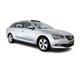 Škoda Superb Combi 1.6 TDI Clever Edition (INCL-BTW) Aut. *PANO | BI-XENON | MEMORY-PACK | NAVI-FULLMAP | HEATED-COMFORTSEATS | ECC | PRIVACY-GLASS | PARKPILOT | SHIFT-PADDLES | AMUNDSEN-AUDIO | CRUISE | TOWBAR | 17''ALU*
